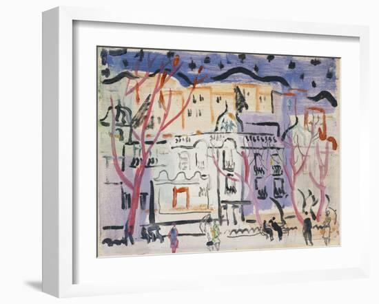 Street Scene, South of France-Christopher Wood-Framed Giclee Print