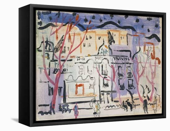 Street Scene, South of France-Christopher Wood-Framed Premier Image Canvas