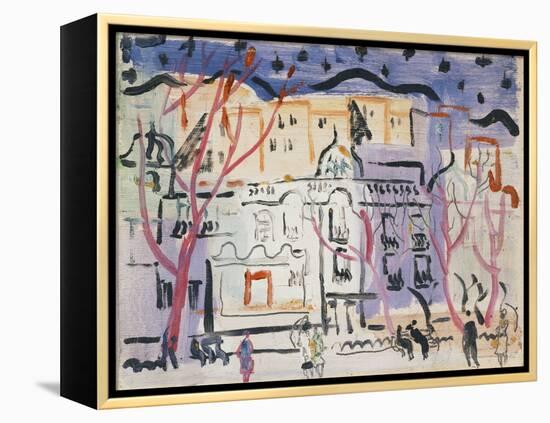 Street Scene, South of France-Christopher Wood-Framed Premier Image Canvas