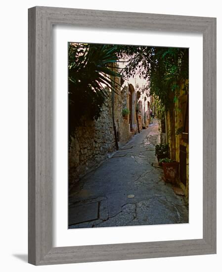 Street Scene, St. Paul de Vence, France-Charles Sleicher-Framed Photographic Print