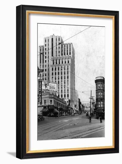 Street Scene - Tacoma, WA-Lantern Press-Framed Art Print