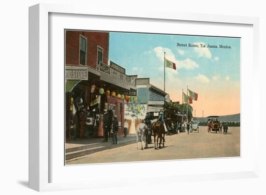 Street Scene, Tijuana, Mexico-null-Framed Premium Giclee Print