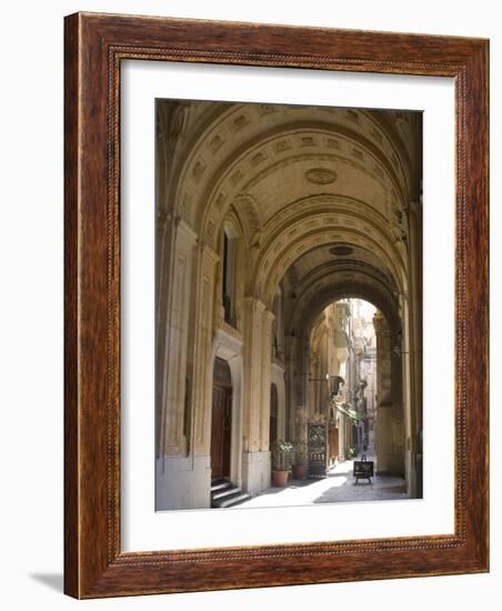 Street Scene, Valletta, Malta, Europe-Ethel Davies-Framed Photographic Print