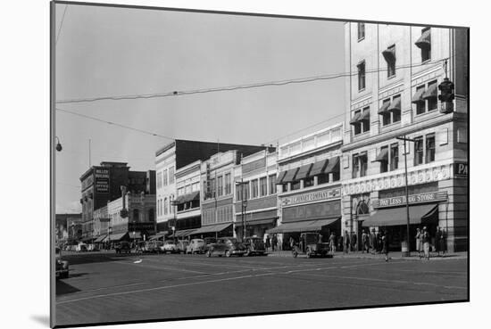 Street Scene, View of JC Penney's - Yakima, WA-Lantern Press-Mounted Art Print