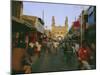 Street Scene with Bicycles and Rickshaw and the Char Minar Triumphal Arch Built in 1591, India-John Henry Claude Wilson-Mounted Photographic Print