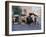 Street Scene with Horse Drawn Carriages, Rawalpindi, Punjab, Pakistan-David Poole-Framed Photographic Print