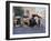 Street Scene with Horse Drawn Carriages, Rawalpindi, Punjab, Pakistan-David Poole-Framed Photographic Print