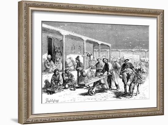 Street Scene, Yarkand, C1890-Ivan Pranishnikoff-Framed Giclee Print