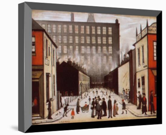 Street Scene-Laurence Stephen Lowry-Mounted Art Print