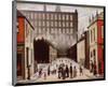 Street Scene-Laurence Stephen Lowry-Mounted Art Print