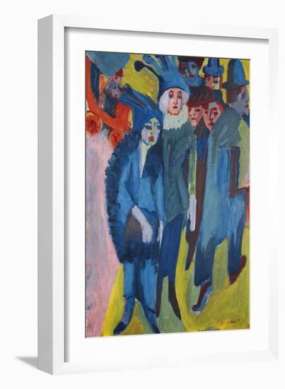 Street Scene-Ernst Ludwig Kirchner-Framed Giclee Print