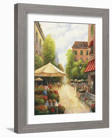 Street Scene-John Zaccheo-Framed Giclee Print