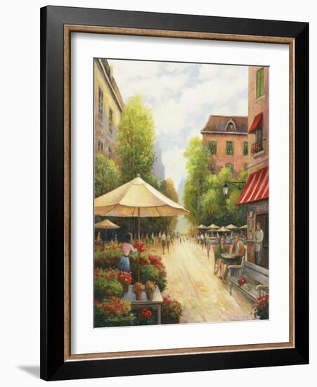 Street Scene-John Zaccheo-Framed Giclee Print