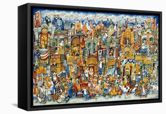 Street Scene-Bill Bell-Framed Premier Image Canvas