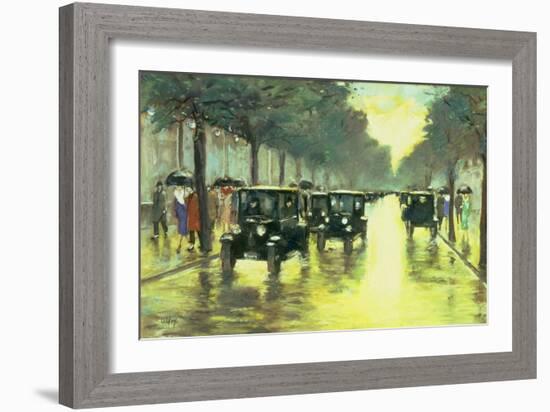 Street Scene-Lesser Ury-Framed Giclee Print