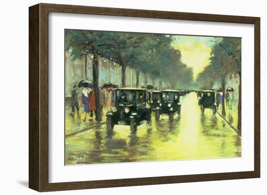 Street Scene-Lesser Ury-Framed Giclee Print