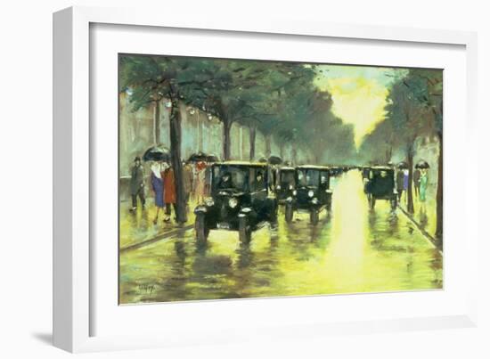 Street Scene-Lesser Ury-Framed Giclee Print