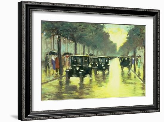 Street Scene-Lesser Ury-Framed Giclee Print