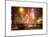 Street Scenes and Urban Night Landscape in Winter under the Snow-Philippe Hugonnard-Mounted Art Print