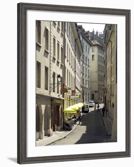 Street Scenes from Geneva Old Town, Geneva, Switzerland, Europe-Matthew Frost-Framed Photographic Print