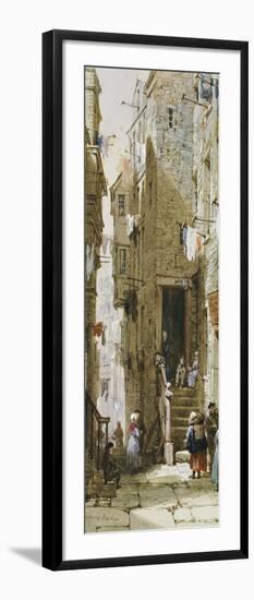 Street Scenes in Edinburgh-Louise J. Rayner-Framed Giclee Print