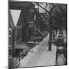 Street Scenes in the Slum Area of Chicago, Showing Tenement Houses and Dilapidated Buildings-null-Mounted Photographic Print