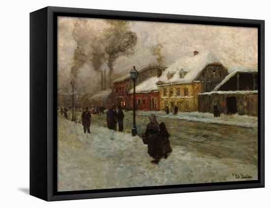 Street Section from Groenland (Oslo), 1906-Fritz Thaulow-Framed Premier Image Canvas