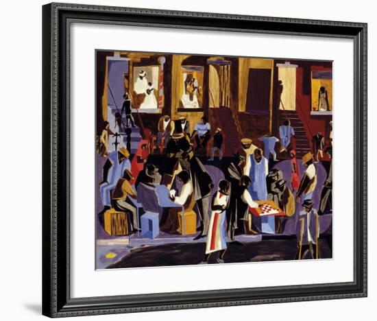 Street Shadows, 1959-Jacob Lawrence-Framed Art Print