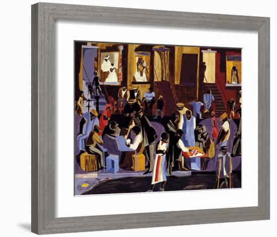 Street Shadows, 1959-Jacob Lawrence-Framed Giclee Print