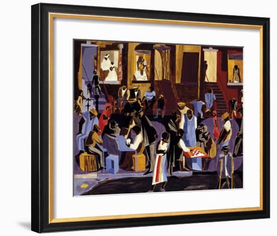 Street Shadows, 1959-Jacob Lawrence-Framed Giclee Print