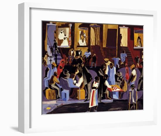 Street Shadows, 1959-Jacob Lawrence-Framed Giclee Print