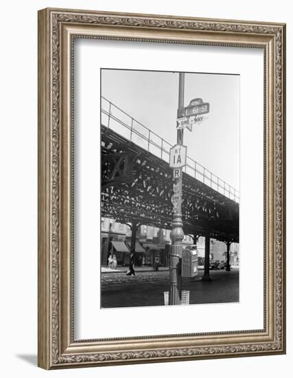 Street sign at the intersection of 61st Street and 2nd Avenue, New York City, 1938-Walker Evans-Framed Photographic Print