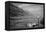 Street Sign Dead Sea Israel B/W-null-Framed Stretched Canvas