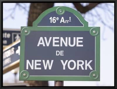 Street Sign For Intersection Of Avenue De New York In Paris France Photographic Print Art Com