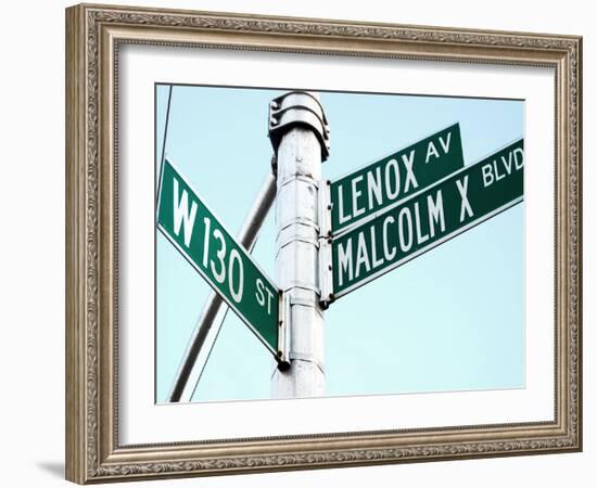 Street Sign in Harlem, New York City-Sabine Jacobs-Framed Photographic Print