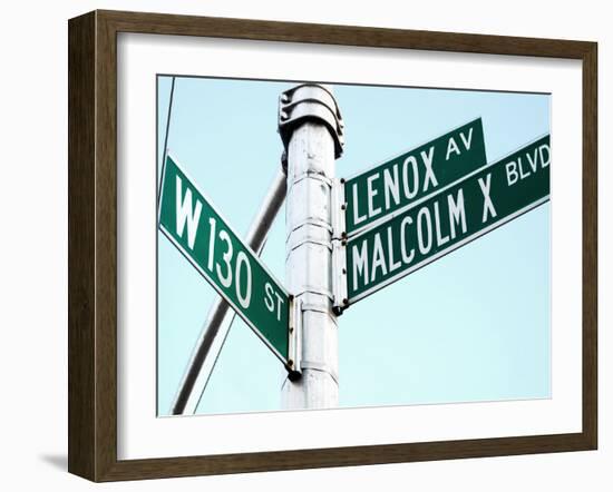 Street Sign in Harlem, New York City-Sabine Jacobs-Framed Photographic Print