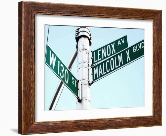 Street Sign in Harlem, New York City-Sabine Jacobs-Framed Photographic Print