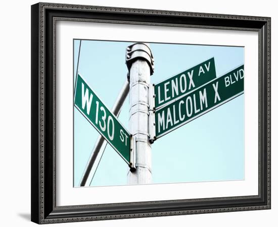 Street Sign in Harlem, New York City-Sabine Jacobs-Framed Photographic Print