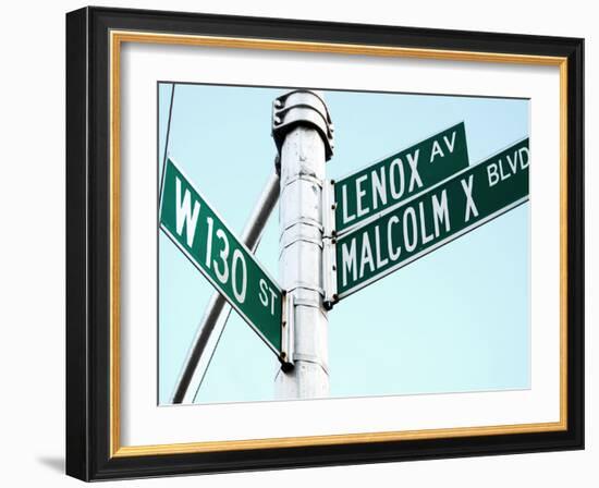 Street Sign in Harlem, New York City-Sabine Jacobs-Framed Photographic Print