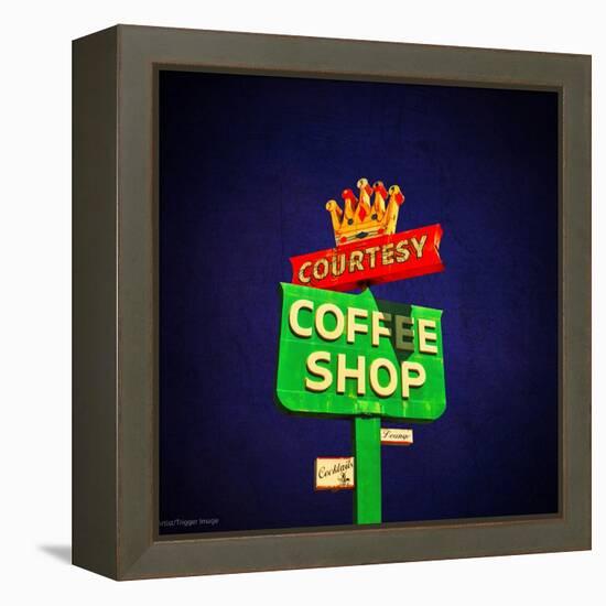 Street Sign in USA-Salvatore Elia-Framed Premier Image Canvas