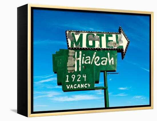 Street Sign in USA-Salvatore Elia-Framed Premier Image Canvas