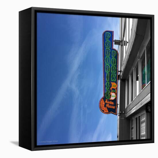 Street Sign in USA-Salvatore Elia-Framed Premier Image Canvas