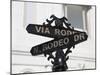 Street Sign, Rodeo Drive, Beverly Hills, Los Angeles, California, Usa-Wendy Connett-Mounted Photographic Print