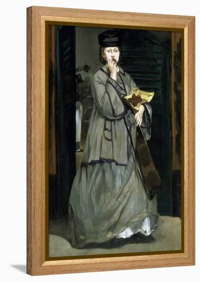 Street Singer by ‰Douard Manet-Édouard Manet-Framed Premier Image Canvas