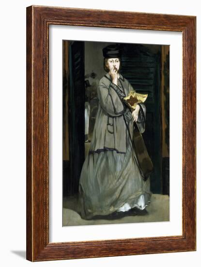 Street Singer by ‰Douard Manet-Édouard Manet-Framed Giclee Print