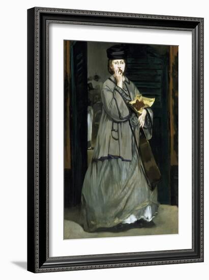 Street Singer by ‰Douard Manet-Édouard Manet-Framed Giclee Print