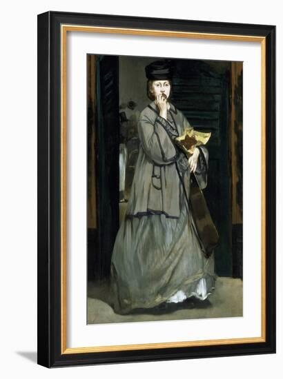 Street Singer by ‰Douard Manet-Édouard Manet-Framed Giclee Print