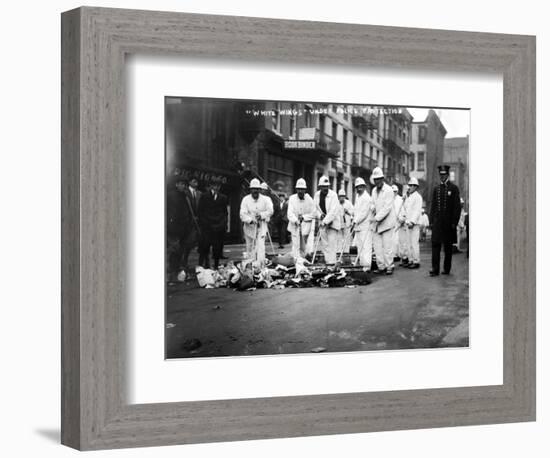 Street Sweepers, 1911-null-Framed Photographic Print