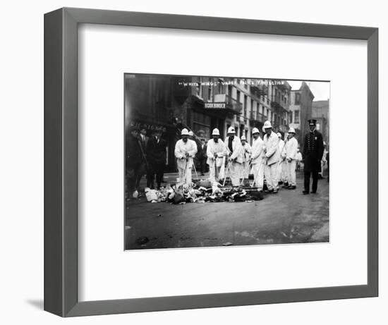 Street Sweepers, 1911-null-Framed Photographic Print