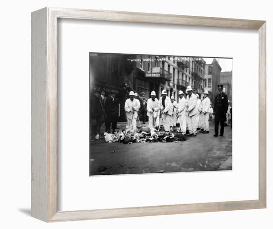 Street Sweepers, 1911-null-Framed Photographic Print